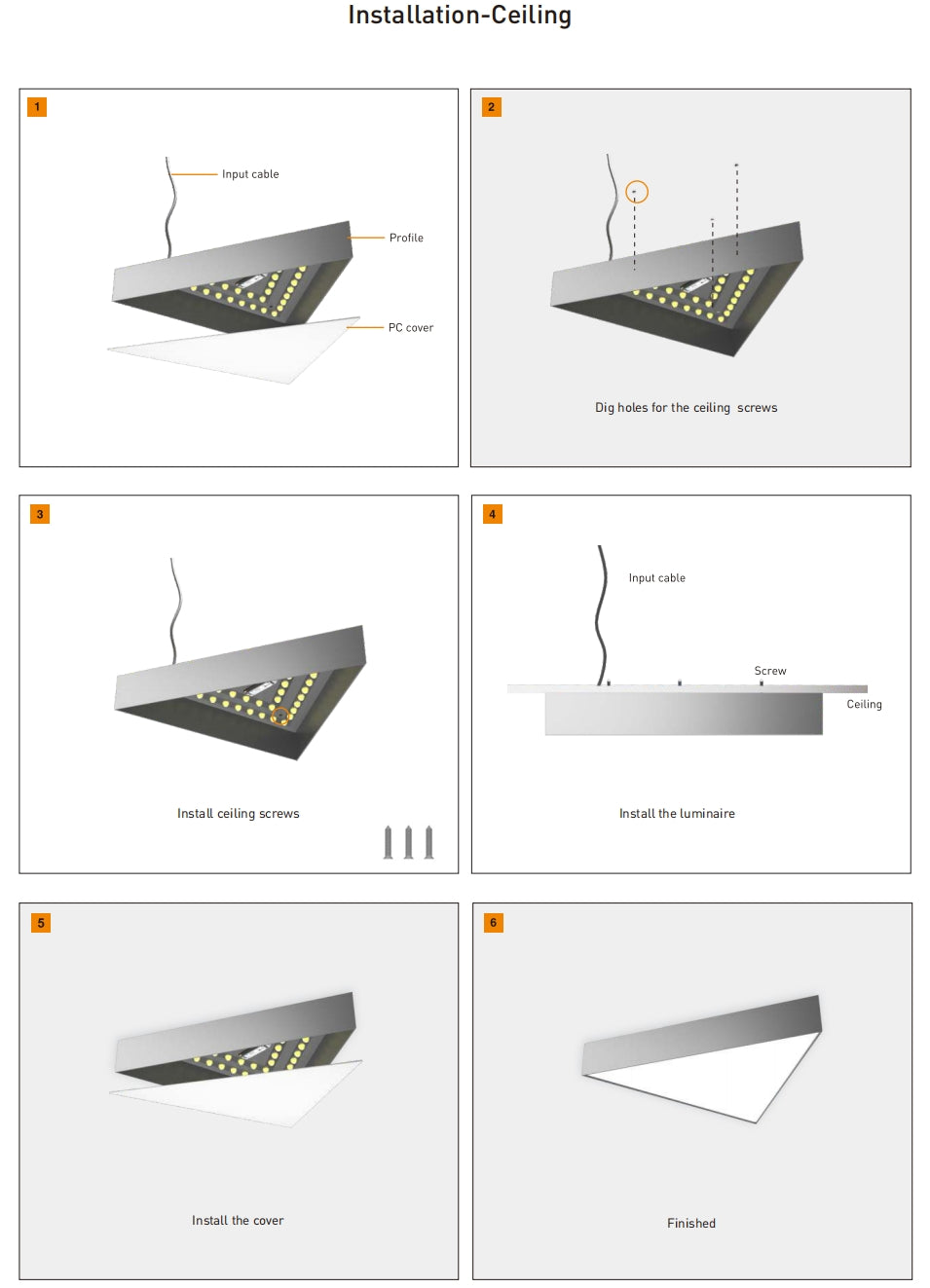 Arise Series LED Panel Light With Ceiling Mount 0-10V Dimming AC100-277v ETL listed